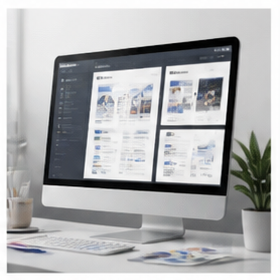 Website production visual
